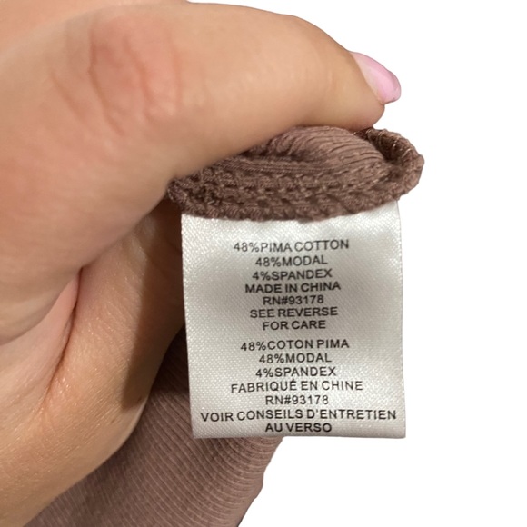 House of Harlow Ribbed Mock Neck Midi Modal Dress-S - Picture 8 of 9